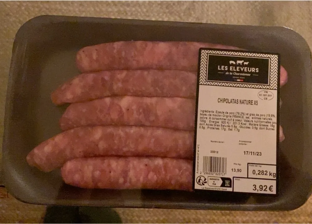 Chipolatas nature