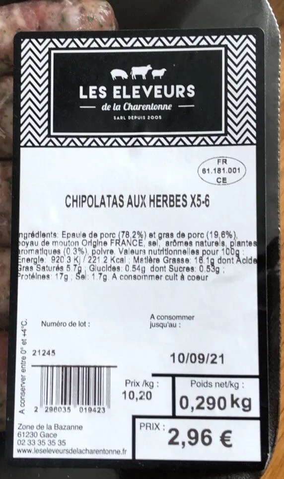 Chipolatas aux herbes
