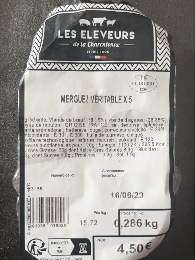 Merguez véritable