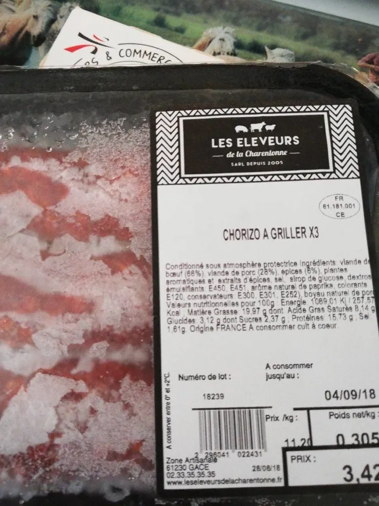 Chorizo à griller