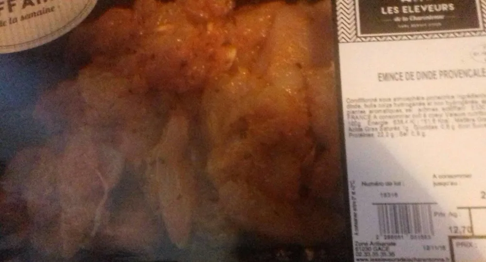 Émincé de dinde provençale