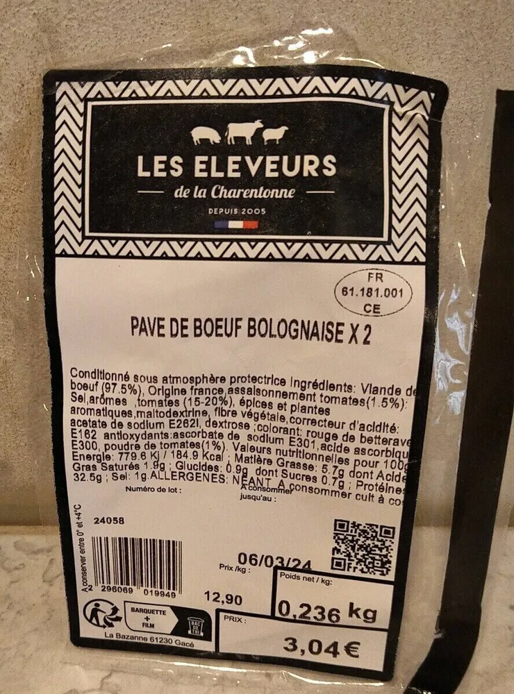 Stacks hachés (pave de boeuf)