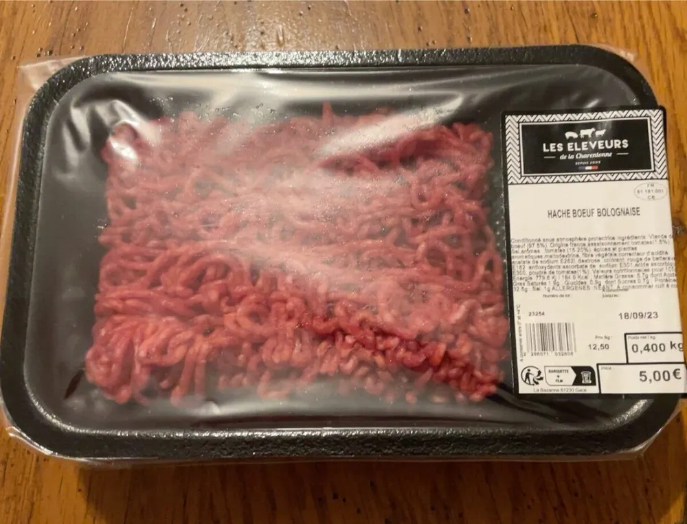 Haché bœuf bolognaise