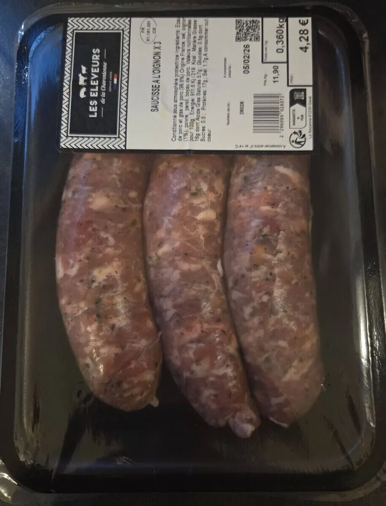 Saucisse à l'oignon