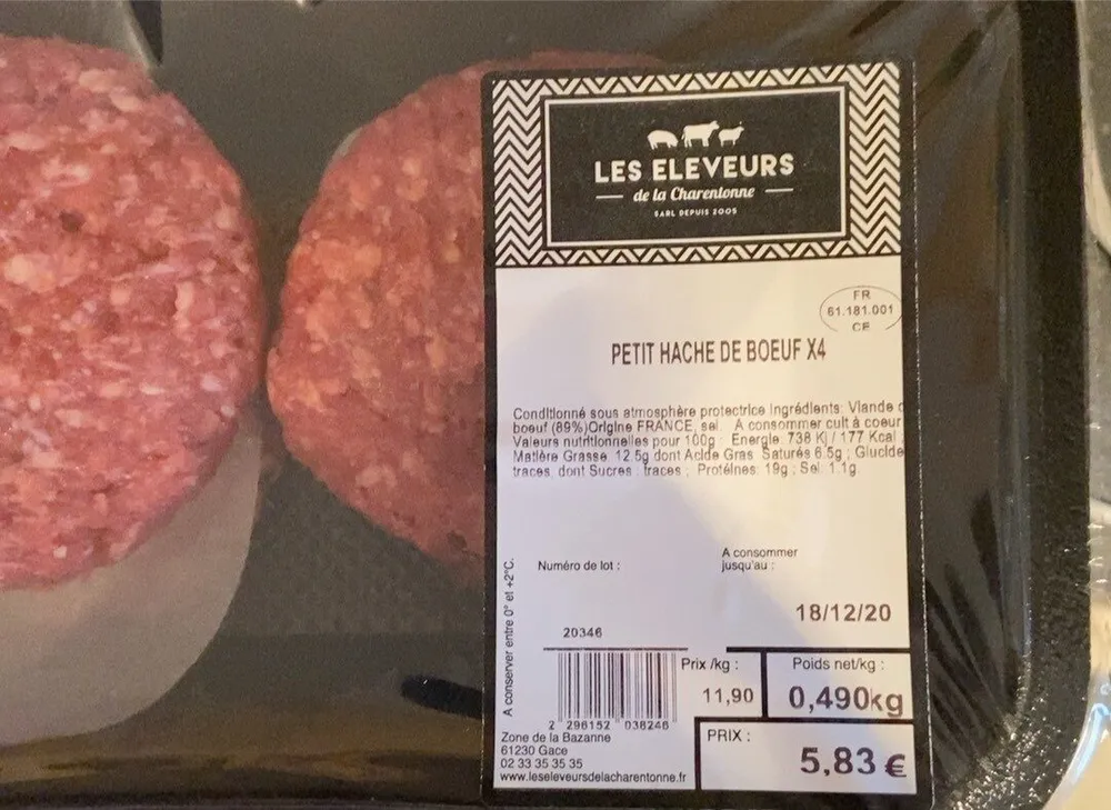 Petit haché de boeuf