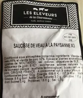 Saucisse de veau a la paysanne