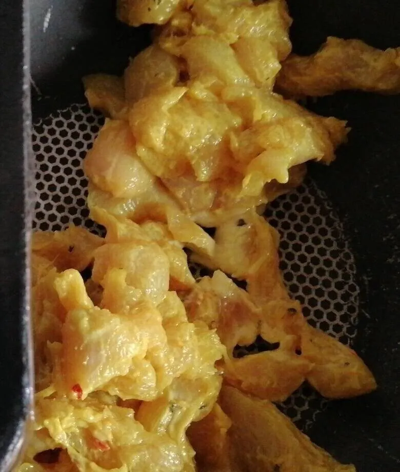Émincé de poulet au curry