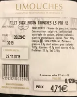Filet fumé bacon tranches LS par 12