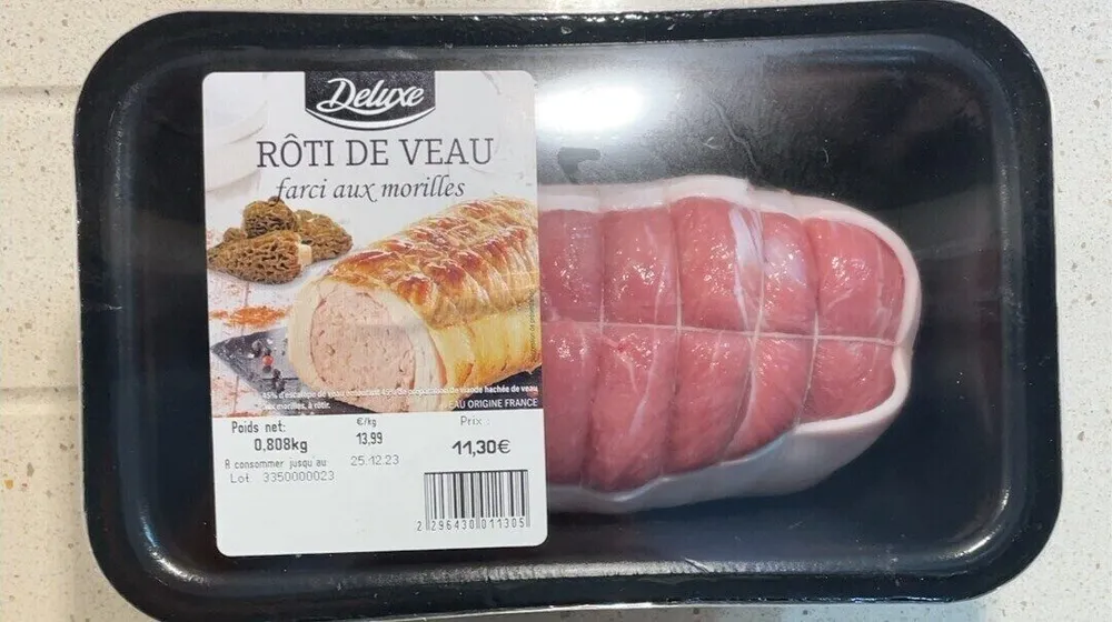 Rôti de veau farci aux morilles