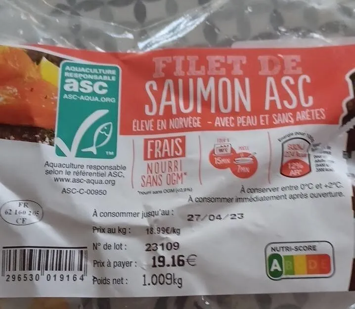 Filet de saumon asc