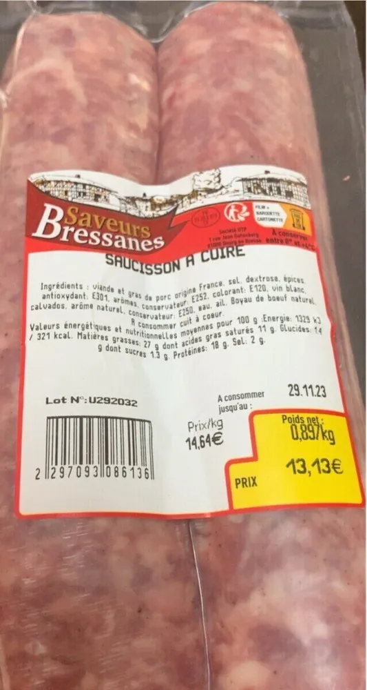 Saucisson a cuire