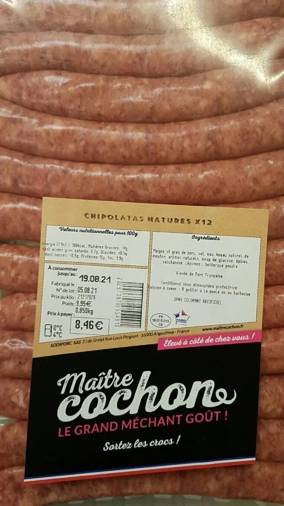 Chipolatas natures
