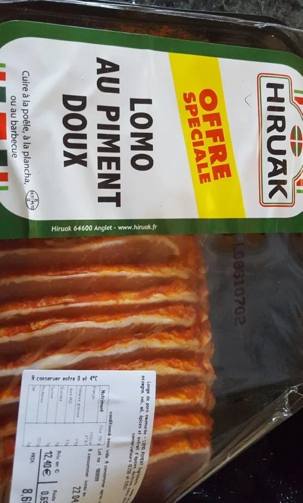 Lomo au piment doux