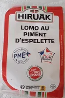 Lomo au piment d'Espelette