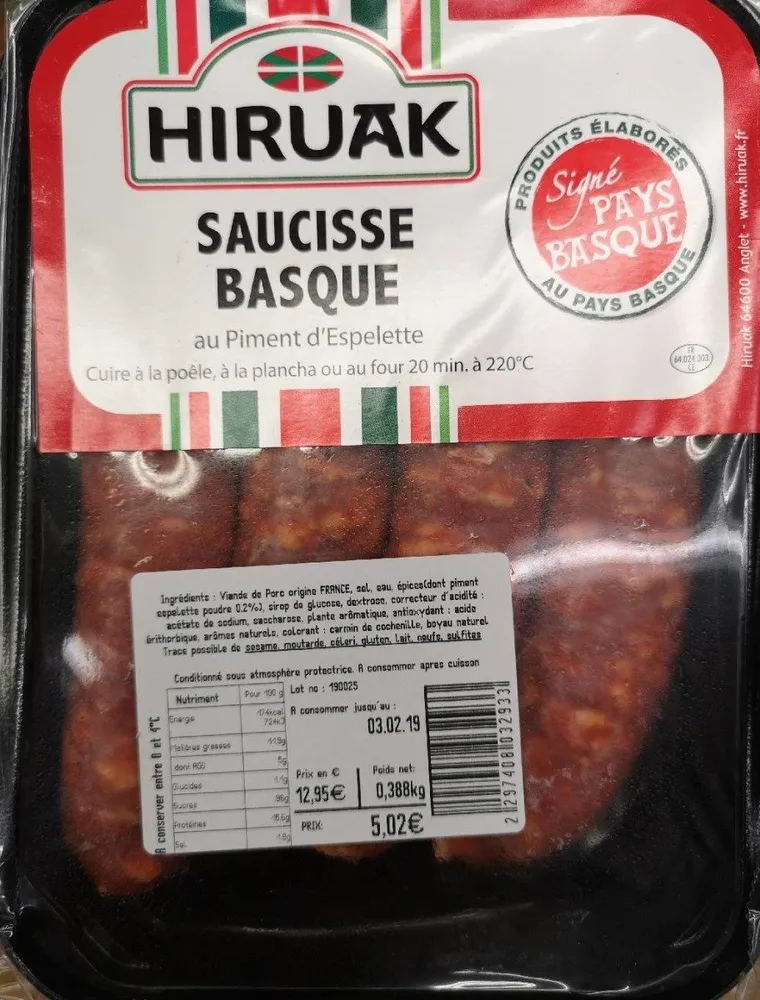 Saucisse basque