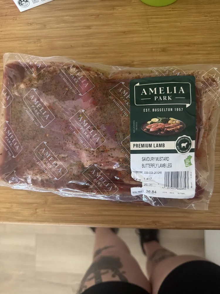 Savoury Mustard Butterfly Lamb Leg