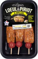 3 Brochettes de filets de lapin à la provençale