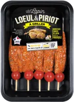 5 Brochettes de filets de lapin à la provençale