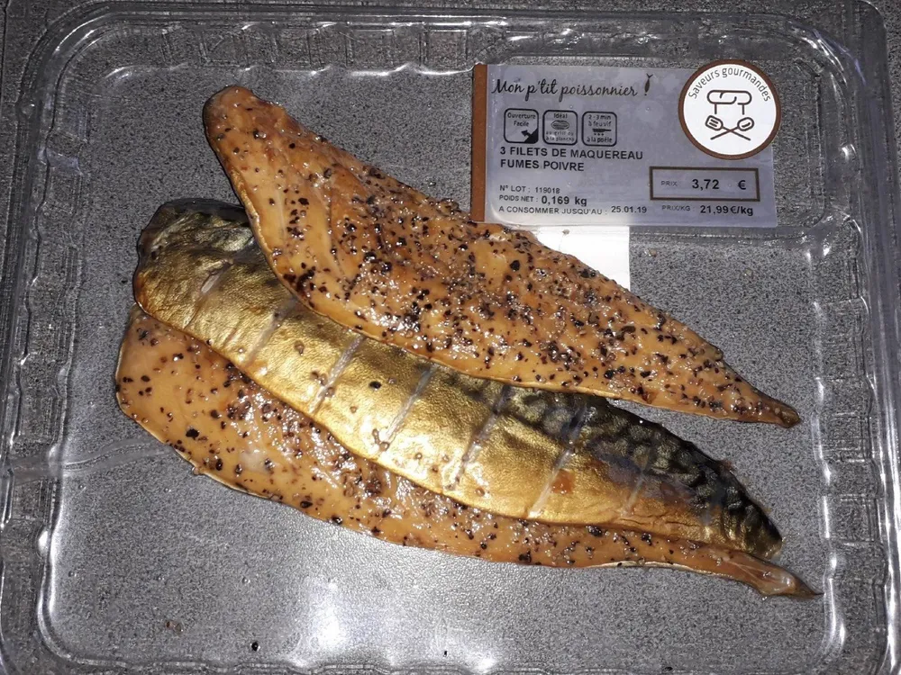 Filet maquereau fumé poivre