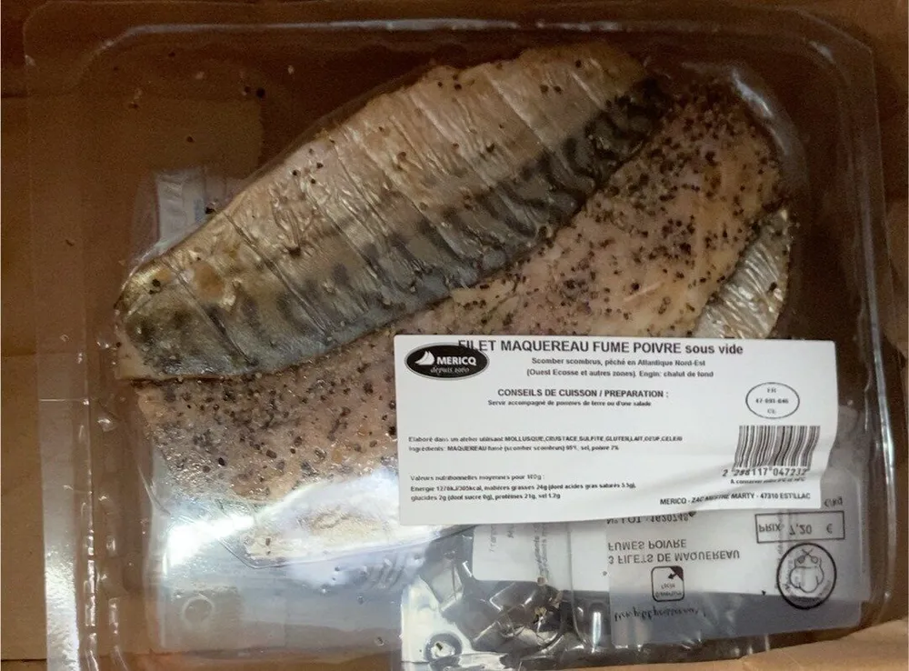 Filet maquereau fume