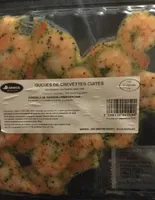 Queue de crevettes cuites