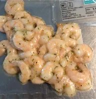Queues de crevettes cuites