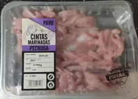 Cintas marinadas de pechuga de pavo