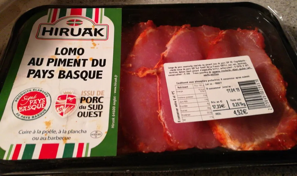 Lomo au piment du pays basque