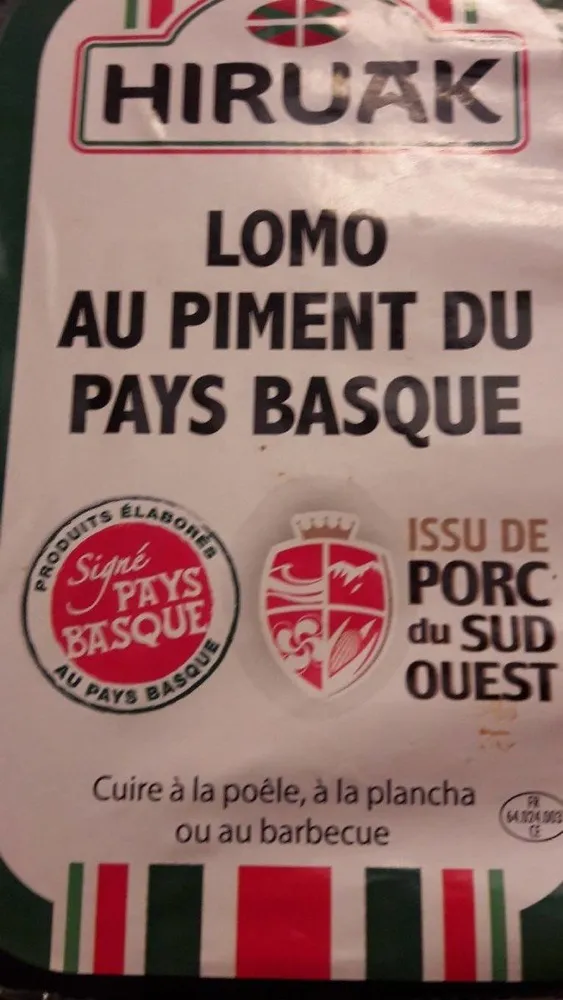 Lomo au piment du pays basque