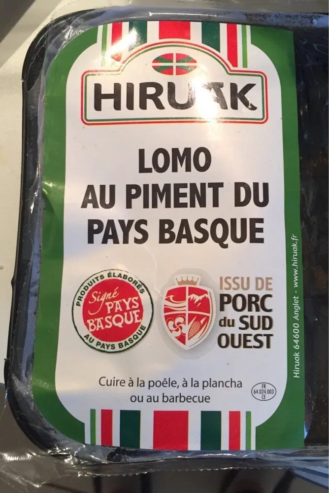 Lomo au piment du Pays Basque