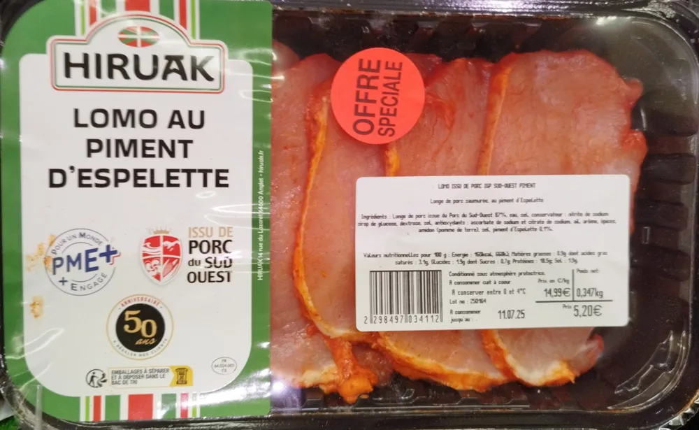 LOMO AU PIMENT D'ESPELETTE