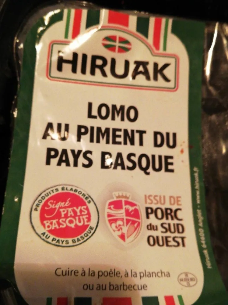 Lomo au piment du pays basque