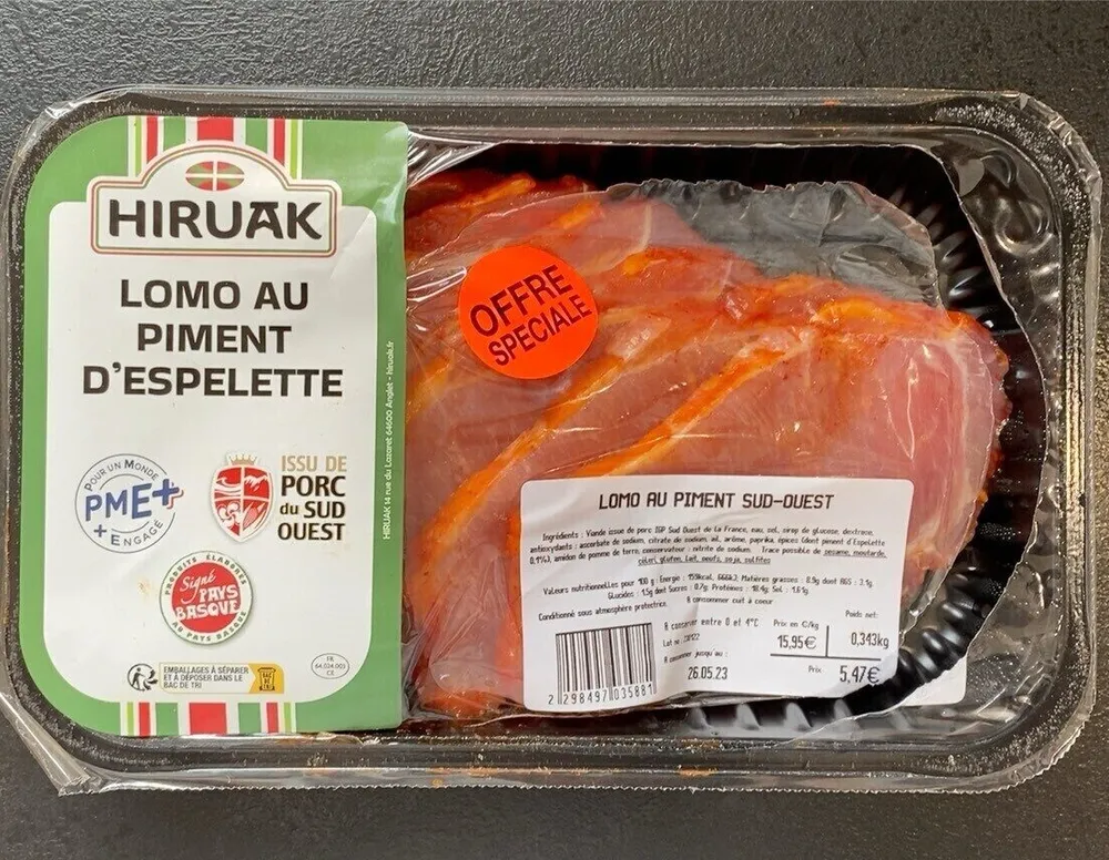 Lomo au piment d’espelette