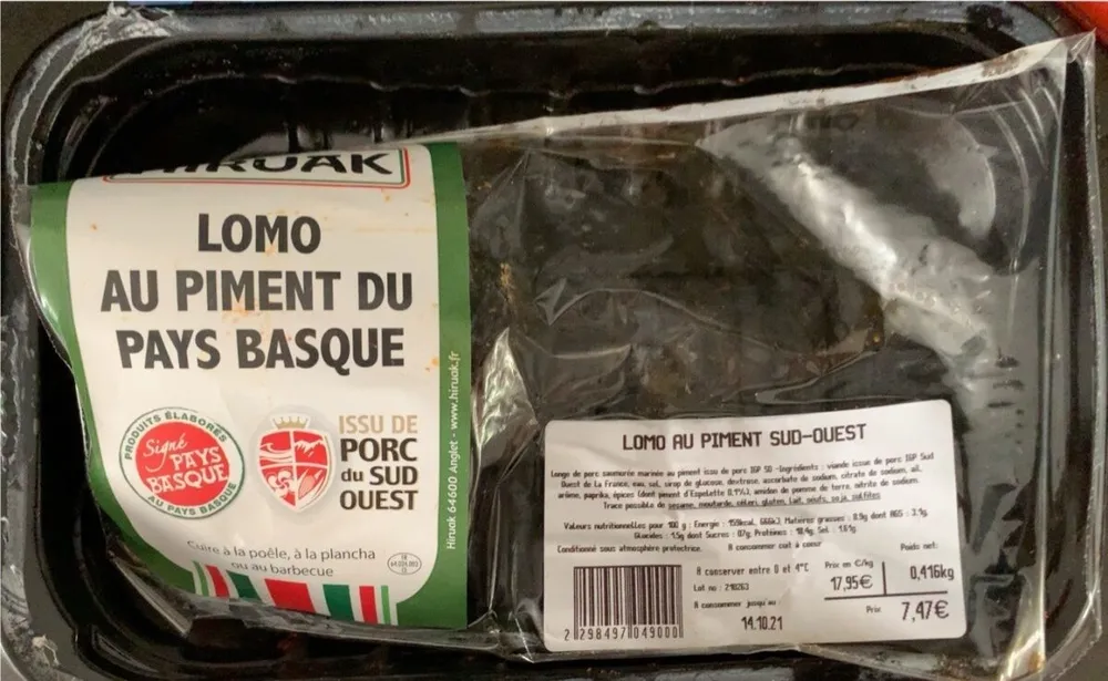 Lomo au piment de pays basque