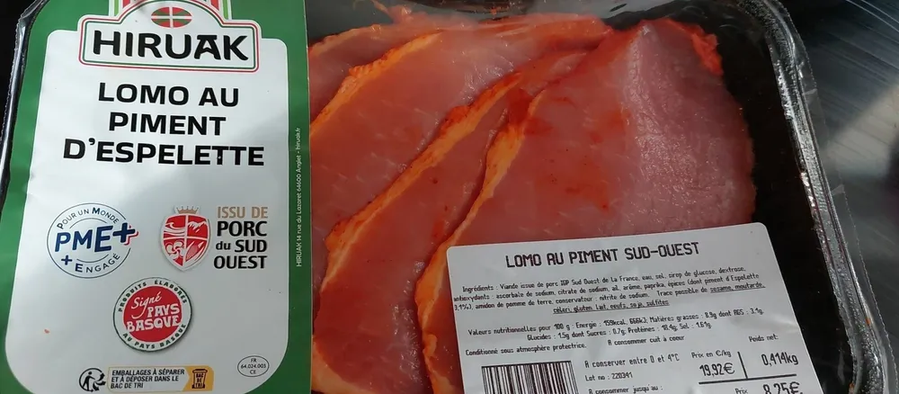Lomo au piment d'Espelette