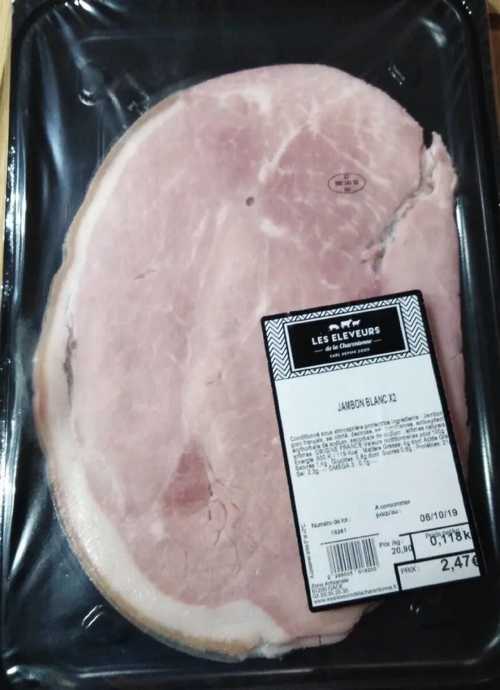 Jambon blanc x2