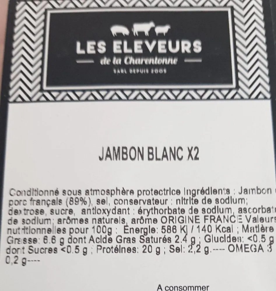 Jambon blanc