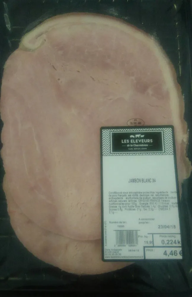 Jambon blanc x4