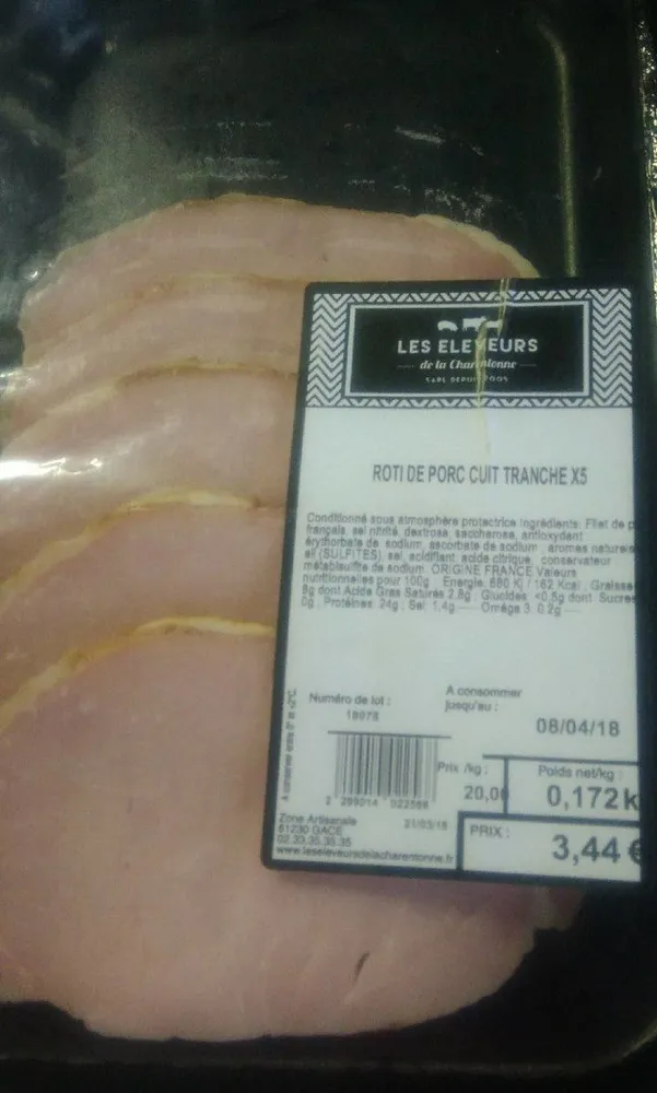 Roti de porc cuit