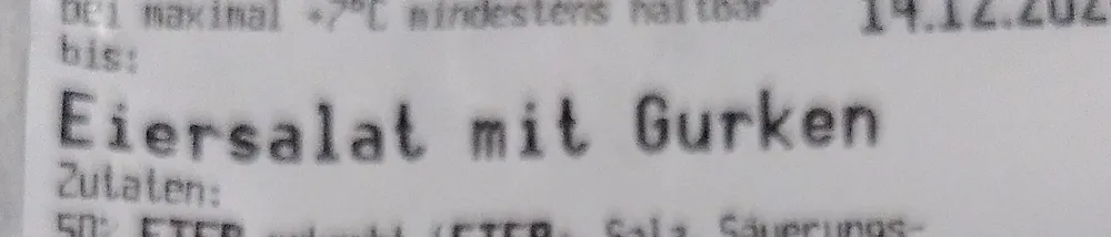 Eiersalat mit Gurken