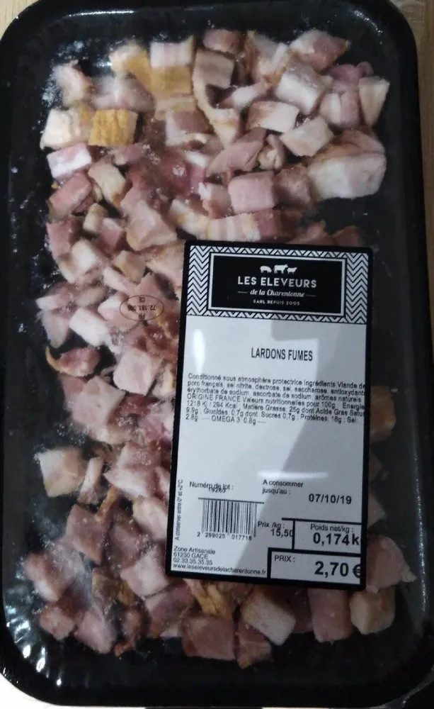 Lardon fumes