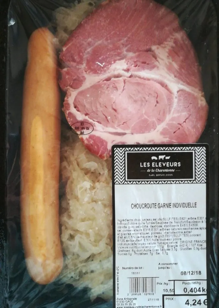 Choucroute garnie individuelle