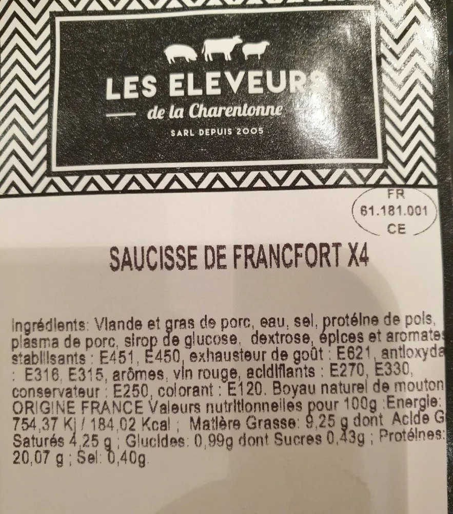 Saussice de Francfort
