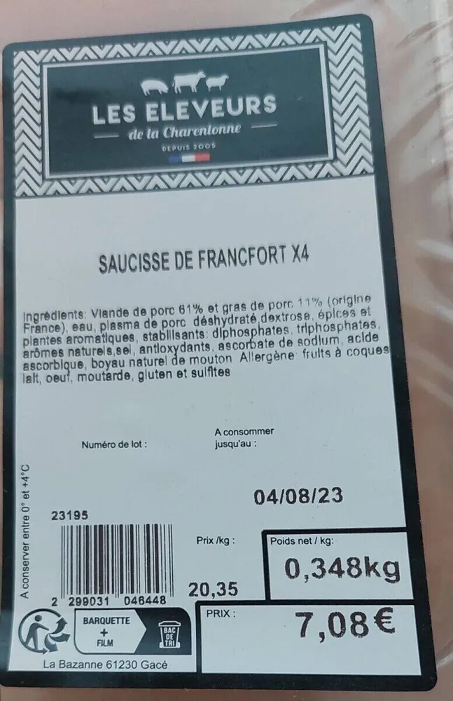 Saucisses de Francfort