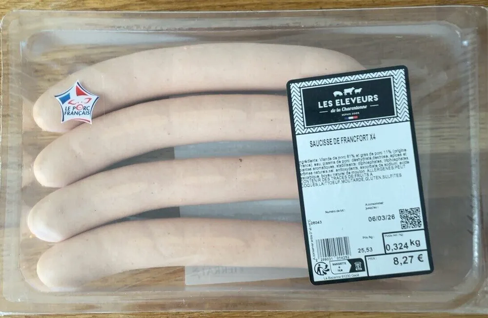 Saucisse de francfort x4