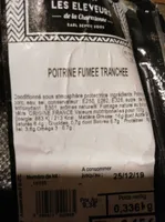 Poitrine fumée tranchée