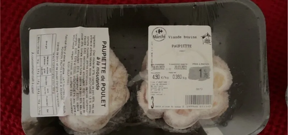 Paupiette de poulet