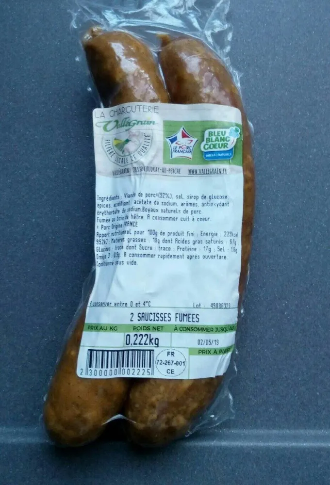 Saucisses fumées