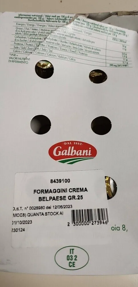 Formaggini crema