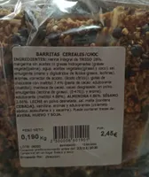 Barritas cereales y chocolate